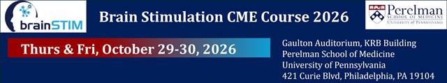 Brain Stimulation CME Course 2026 Banner